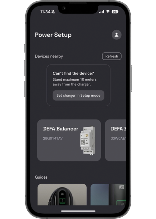 Power Setup, Devices nearby