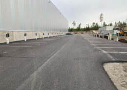 Large EV charging facility outdoor DSV