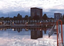 The city bath by the harbor in Sandefjord