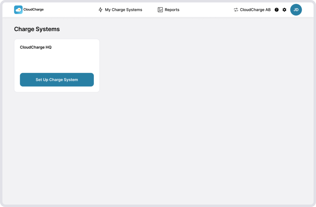 Screenshot of subscription settings - set up charge system